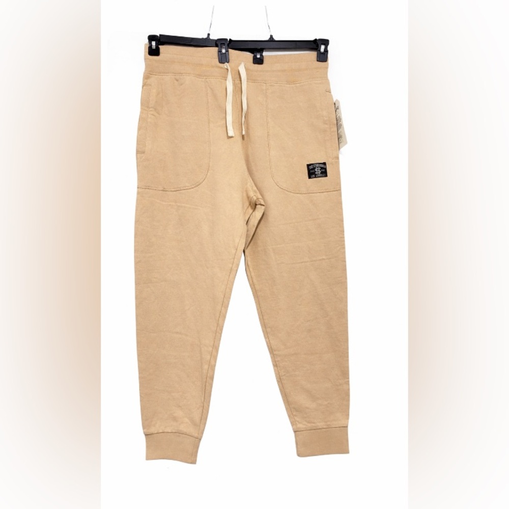 The Stronghold Jogger Sweatpants Mens X-Large Beige Athleisure Drawstring Taper